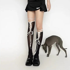 'Fondant' Kawaii Goth Leg Tights Socks