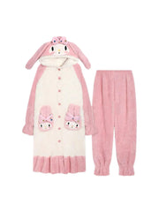 'Fun fair' Kawaii Cute Fluffy Comfy Pjms Gown Set