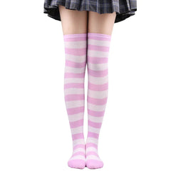 'Funfair' Y2k Harajuku Striped Pastel Tights