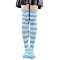 'Funfair' Y2k Harajuku Striped Pastel Tights