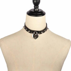 'Gatekeeper' Door & Key Heart Choker