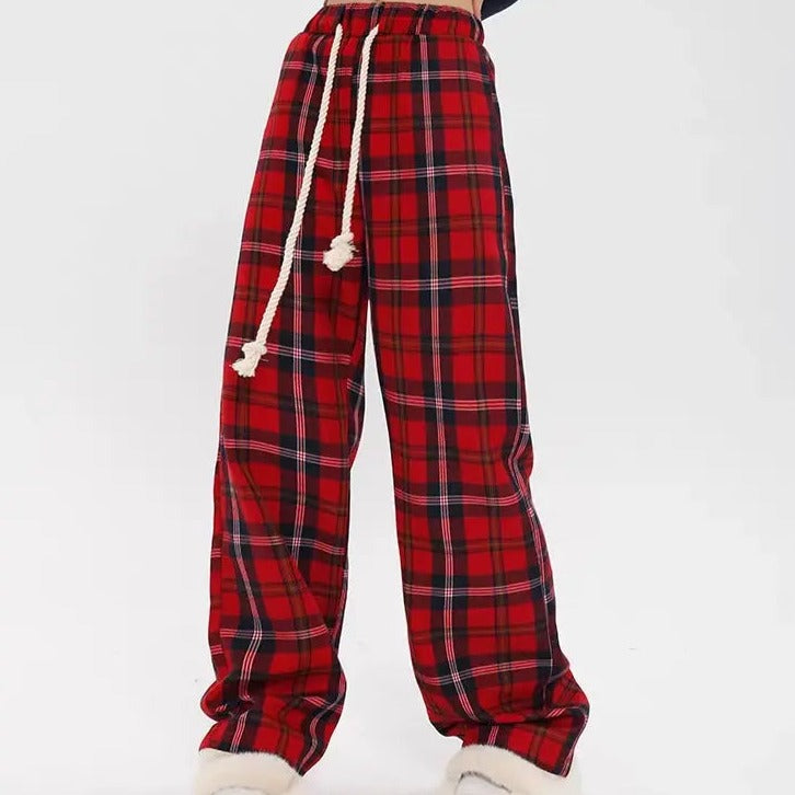 'Gimme Gimme' Punk Red Checkerboard Pants