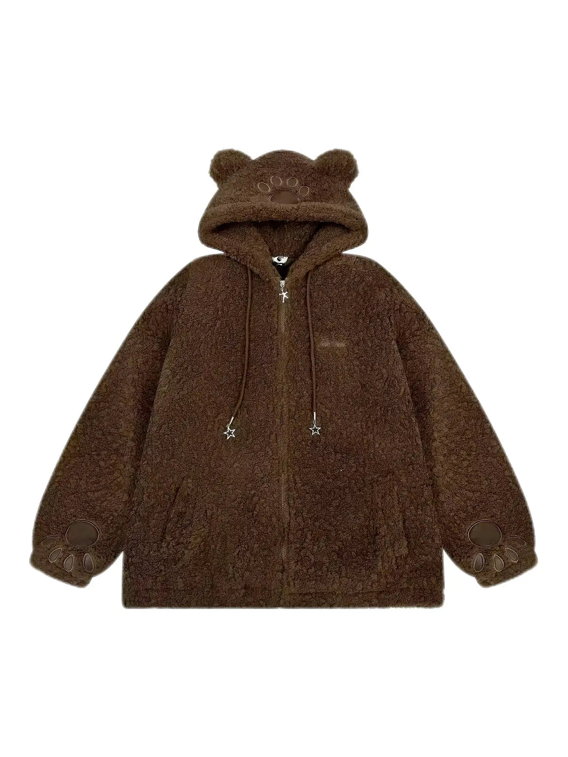 'Ginger Bear' Kawaii Streetstyle Fleeced Hoodie