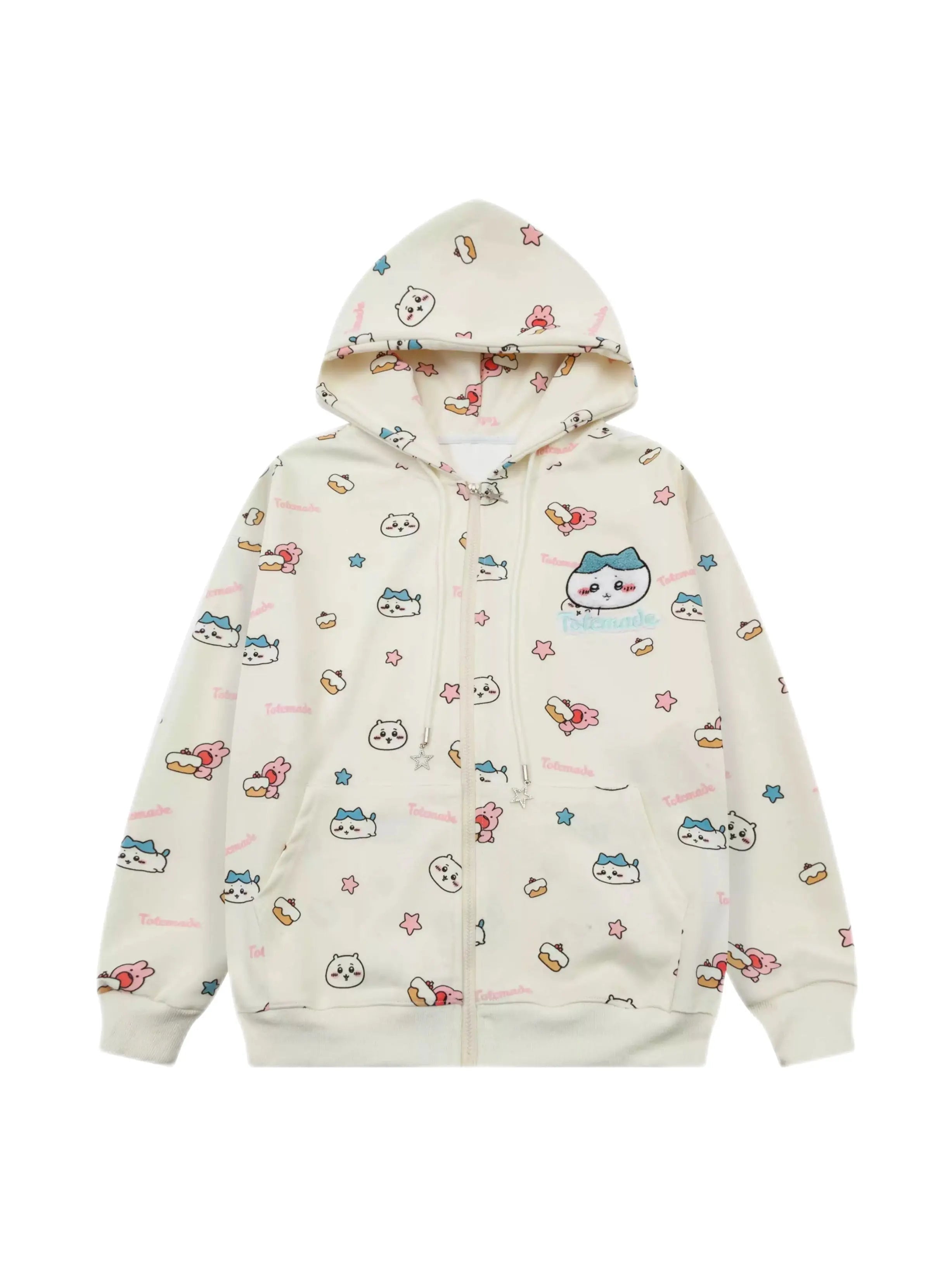 'Hachiware' Kawaii Streetstyle Cute Hoodie Jacket