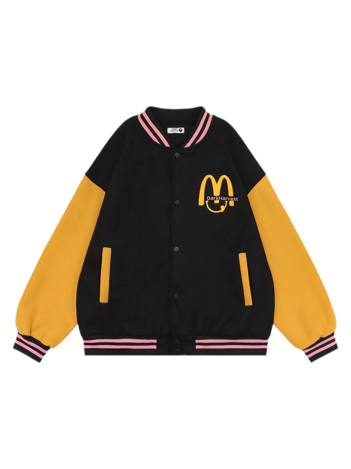 'Harvest' Kawaii Streetstyle Baseball Fleeced Bomber Jacket