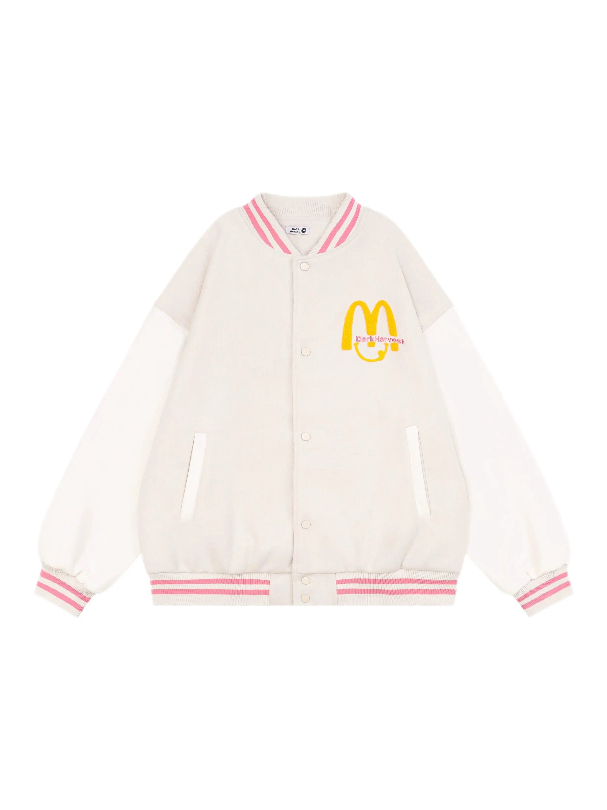 'Harvest' Kawaii Streetstyle Baseball Fleeced Bomber Jacket