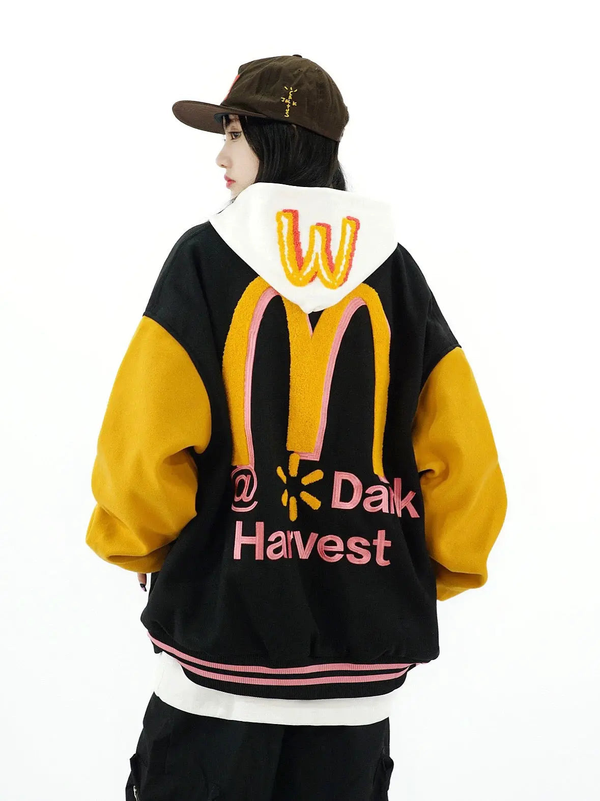 'Harvest' Kawaii Streetstyle Baseball Fleeced Bomber Jacket