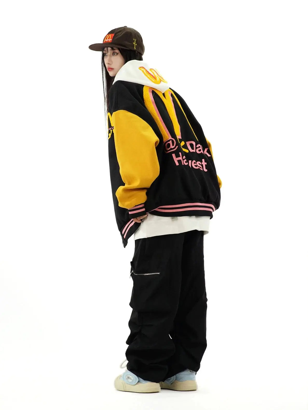 'Harvest' Kawaii Streetstyle Baseball Fleeced Bomber Jacket