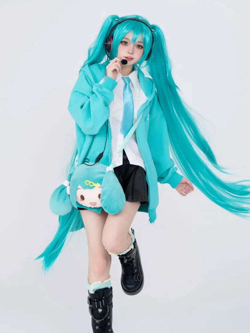 'Hatsune' Kawaii Streetstyle Fleeced Rabbit Ears Hoodie