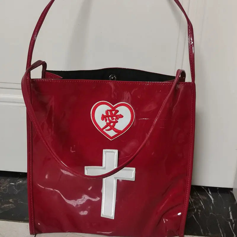 'Healing Me' Cross & Love Letters Bag