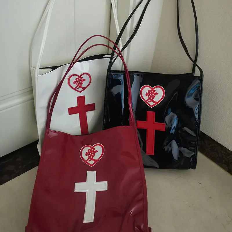 'Healing Me' Cross & Love Letters Bag