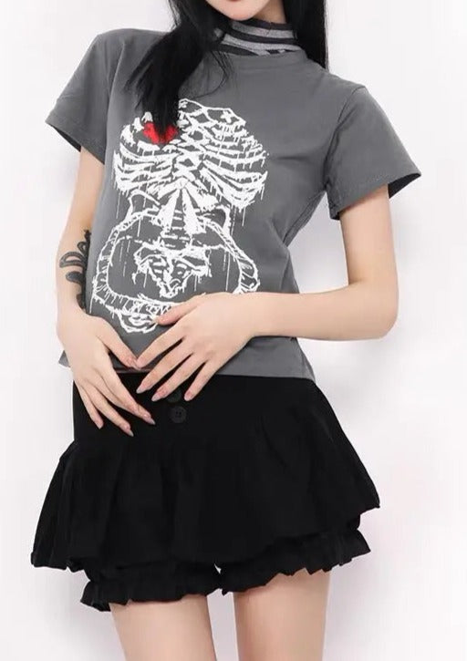 'Heartbeat' Punk Graphic Heart Beat Tee