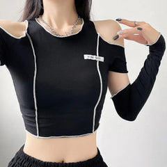 'Heartless' Goth Dark Style Hollow Out Top