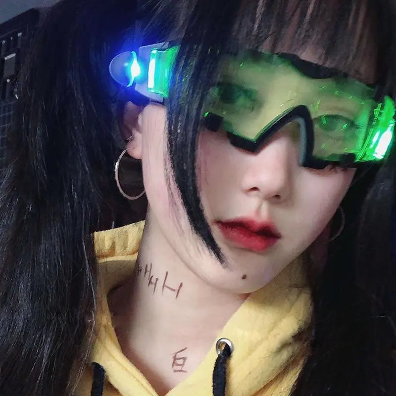 'High Life' Harajuku Cyberpunk LED Glasses