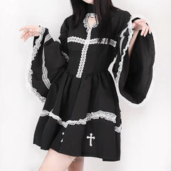 'Holy Doll' Cross & Lace Heart Shape Dress