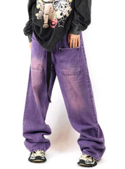 'Hyacinth' Purple Gradual Color Pants