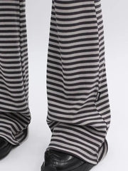 'Iconic' Grunge Striped Low-Waisted Drawstring Pants