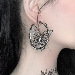 'Insomnia' Butterfly Shape Pendant Earrings