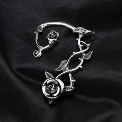 'Jealous' Goth Roses & Thorns Ear Cuffs