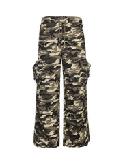 'Jungle' Streetstyle Graffiti Camouflage Oversized Pants