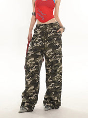 'Jungle' Streetstyle Graffiti Camouflage Oversized Pants