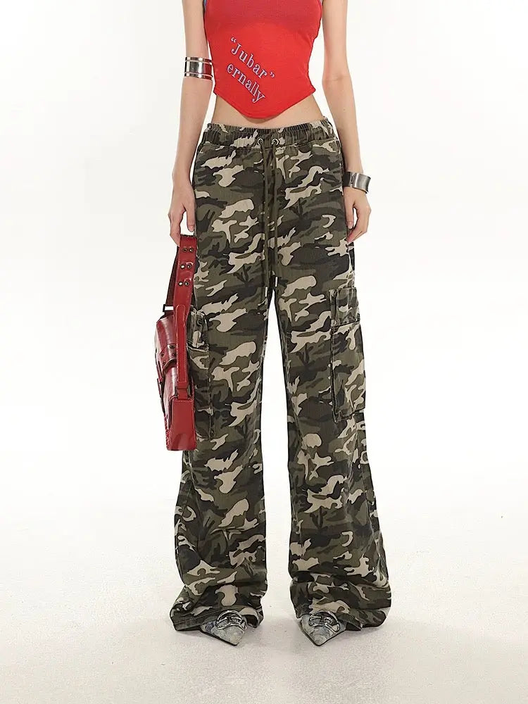 'Jungle' Streetstyle Graffiti Camouflage Oversized Pants