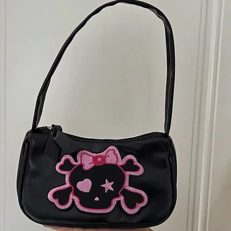 'Killer Bag' Skull Bones Underarm Bag