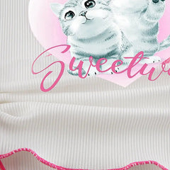 'Kitten' E-girl Cat Pattern Short Sleeves Top