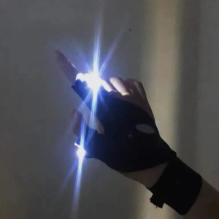 'Laser' Magic Strap Waterproof LED Tech-wear Gloves