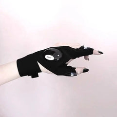 'Laser' Magic Strap Waterproof LED Tech-wear Gloves