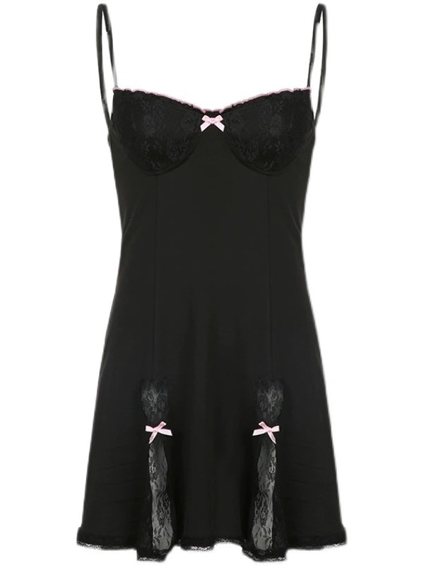 'Lizzy' Sexy Cami Bowtie Cottage Dress