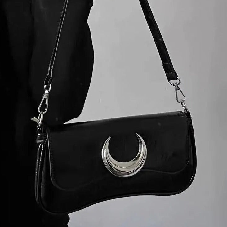 'Lonely Moon' Underarm Metal Bag