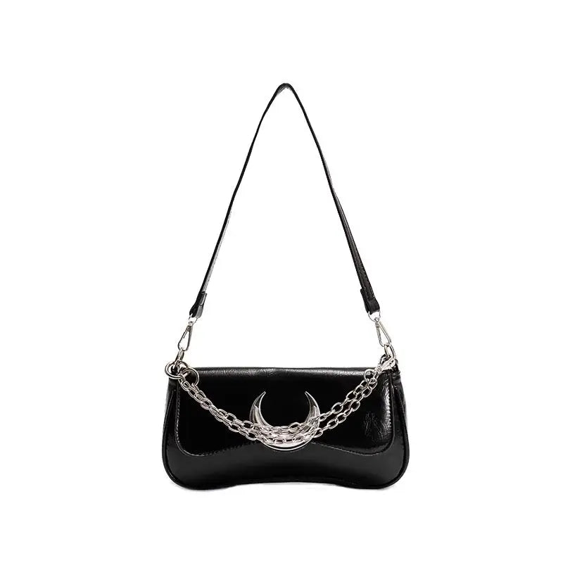 'Lonely Moon' Underarm Metal Bag