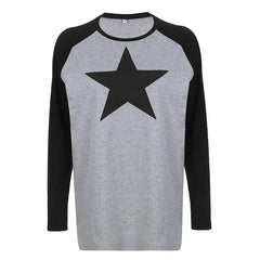 'Lost Star' Star Prints Oversized Top