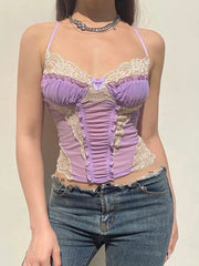 'Lovestruck' Coquette Ruffles Corset Cami Top