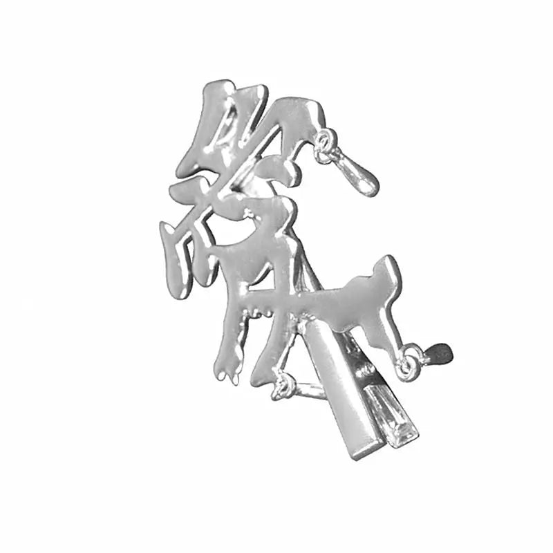 'Lovin' Dripping Characters Silver Hair Pin