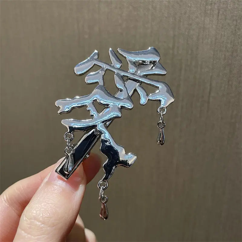 'Lovin' Dripping Characters Silver Hair Pin