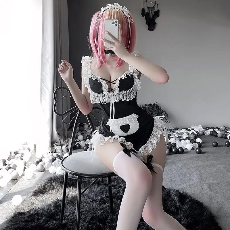 'Maid Cafe' Maid Kawaii Lingerie Costume Set