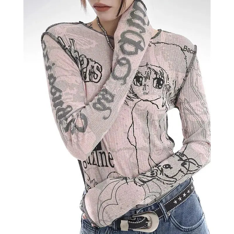 'Major Character' Anime Girls Print Top