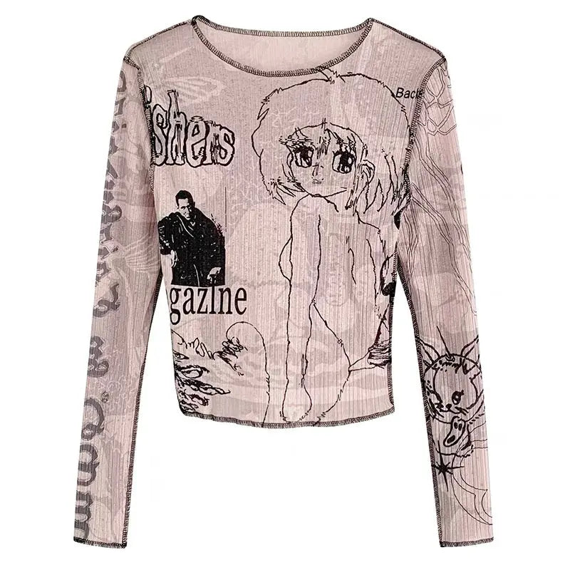 'Major Character' Anime Girls Print Top