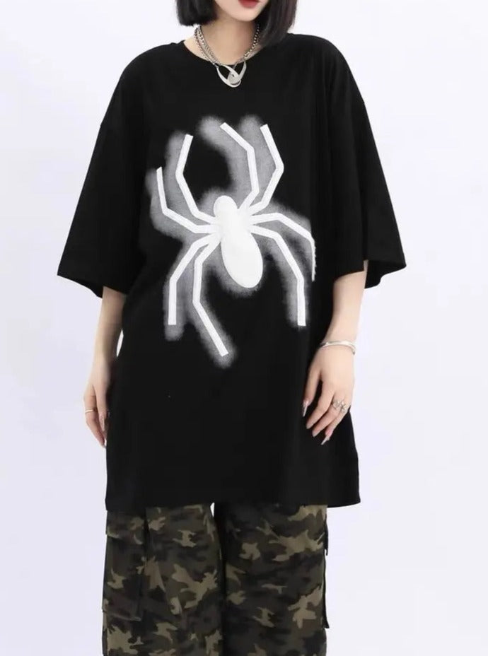 'Mega Spider' Punk Oversized Unisex Spider T-Shirts