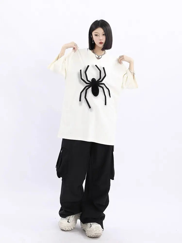 'Mega Spider' Punk Oversized Unisex Spider T-Shirts