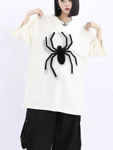 'Mega Spider' Punk Oversized Unisex Spider T-Shirts