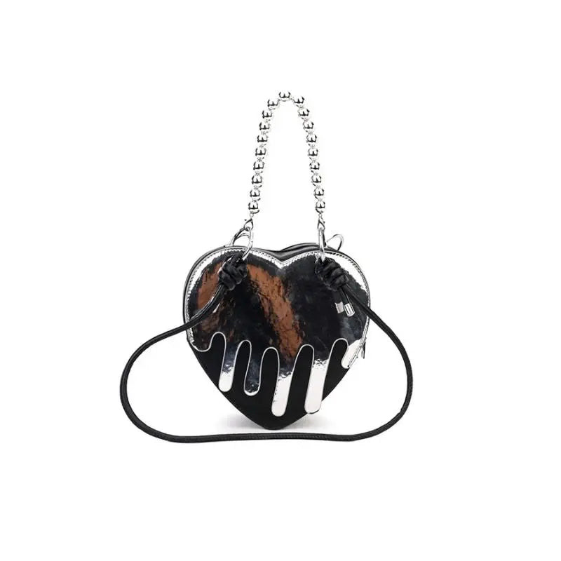 'Melting Heart' Dark Y2k Chain Bag