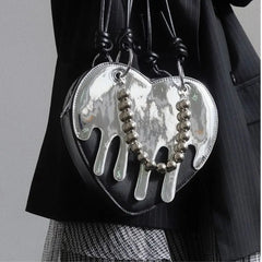 'Melting Heart' Dark Y2k Chain Bag