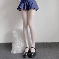 'Moeee' Kawaii Kitten Face Tights