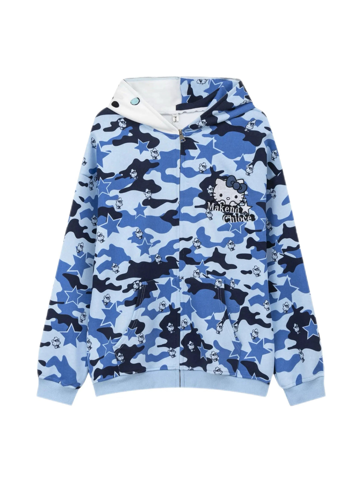 'Mua' Kawaii Streetstyle Camouflage Kitty Hoodie