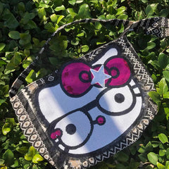 'Nerdy' Kawaii Sequins Crossbody Tote Bag