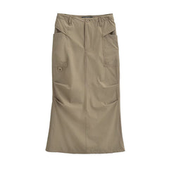 High Waist Cargo Mermaid Skirt