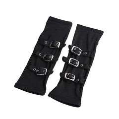 'Off Trail' Goth Grunge Buckle Gloves